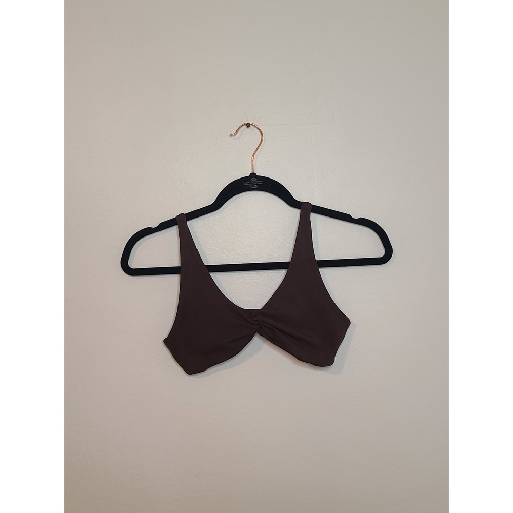 YoungLA Chocolate Brown Twist Sports Bra Size S